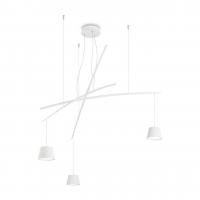 Подвесная люстра Ideal Lux Fish SP3 Bianco 196961