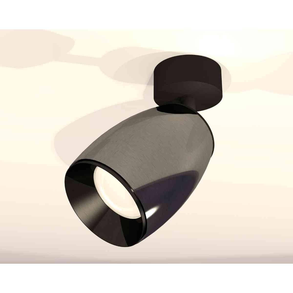 Комплект накладного светильника Ambrella light Techno Spot XM1123001 DCH/SBK/PBK черный хром/черный песок/черный полированный (A2210, C1123, N7031)