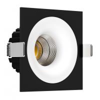 Светильник встраиваемый Ledron LOFT SQ Black-White LED