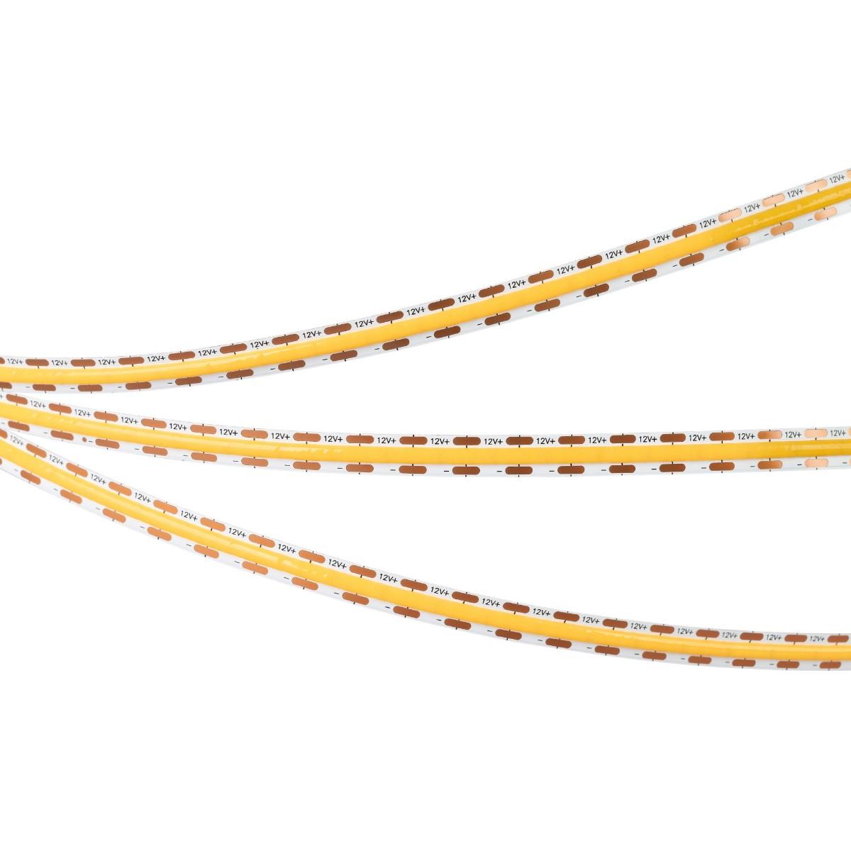 Светодиодная лента Arlight 9W/m 400LED/m CSPSMD холодный белый 2,5M COB-X400-8mm 12V White6000 039043