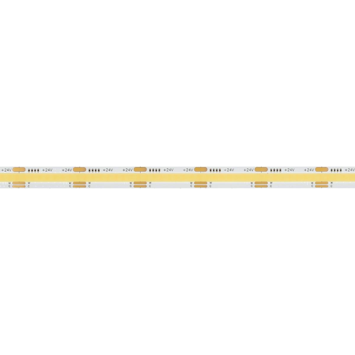 Светодиодная лента Arlight 16,5W/m 576LED/m CSPSMD теплый белый 5M COB-X576-10mm 24V White-MIX 036206