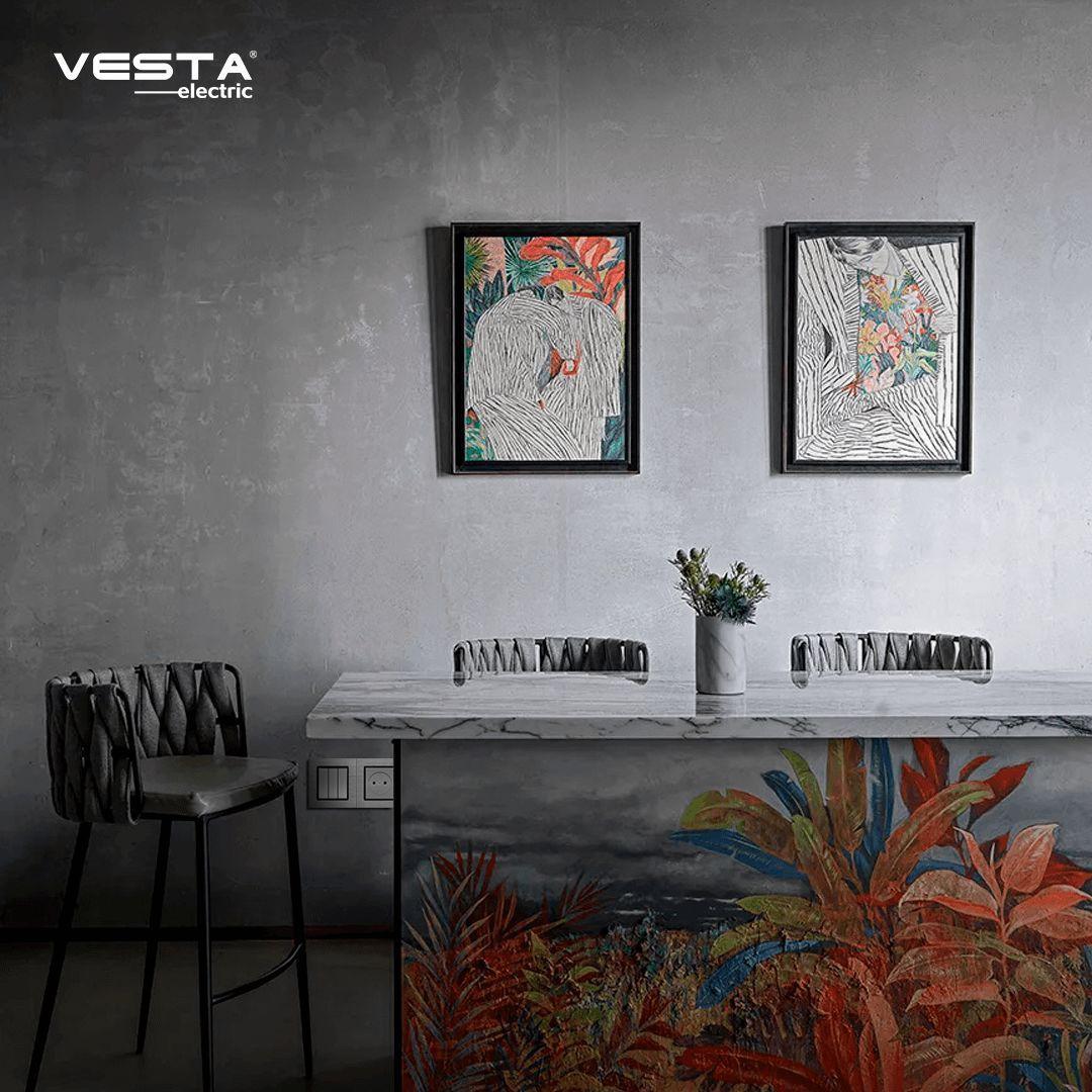 Розетка 2P Vesta-Electric Exclusive Silver Metallic серебро FRZ00041010SER