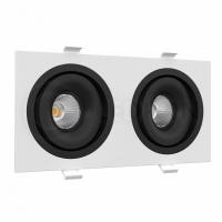 Встраиваемый поворотный светильник Ledron MJ1006 SQ2 White-Black LED