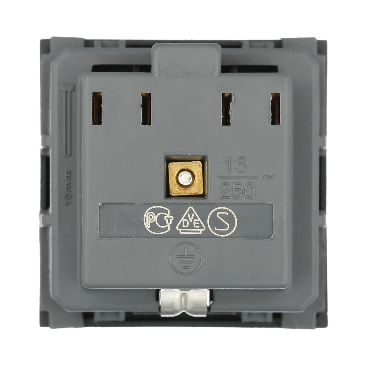 Розетка LK Studio с з/к, со шторками матовая поверхность (черный бархат) LK45 851408-1