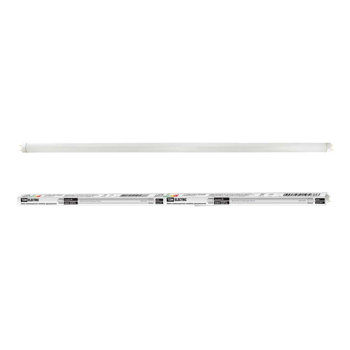 Лампа люминесцентная TDM Electric G13 36W 6500K белая SQ0355-0030
