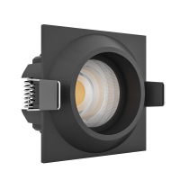 Светильник встраиваемый GIZA Black Ledron неповоротный LED