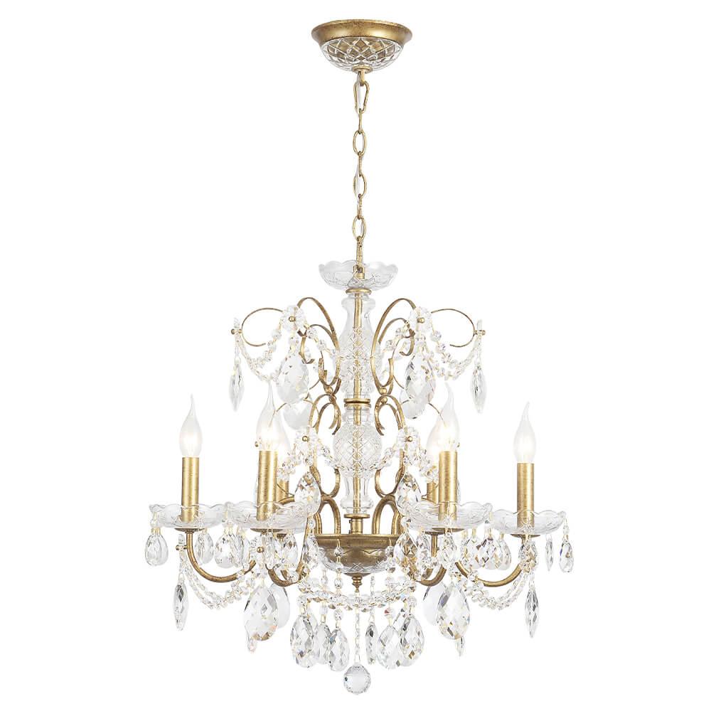 Подвесная люстра Crystal Lux Odelis SP6 Gold