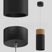 Подвесной светодиодный светильник Ledron SLC7392/12W-PS Black