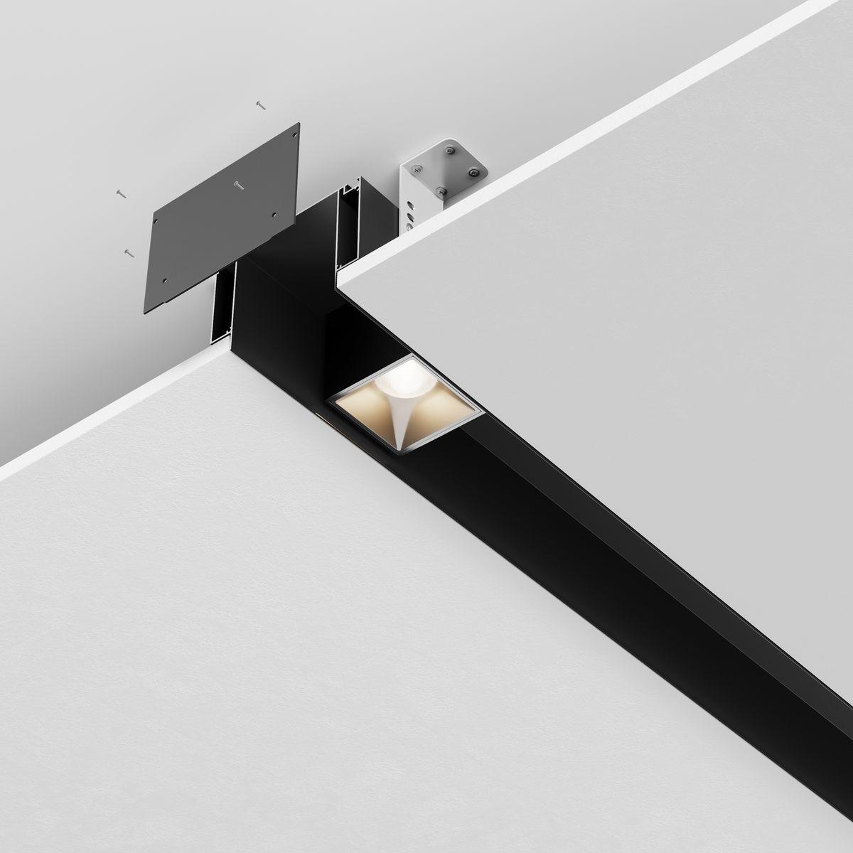 Профиль ниши скрытого монтажа для ГКЛ потолка Maytoni Technical ALM-11681-PL-B-2M