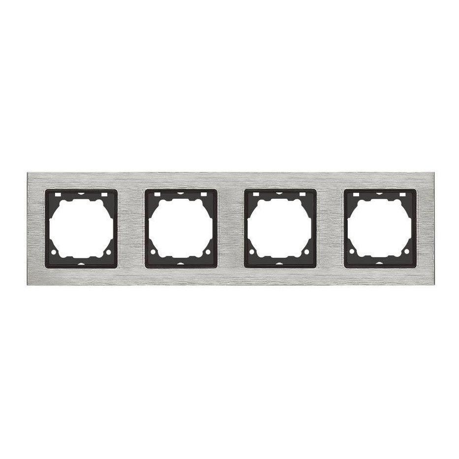 Рамка 4-постовая Vesta-Electric Exclusive Silver Metallic серебро FRM050401STA