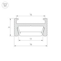 Профиль MIC-H-2000 ANOD (Arlight, Алюминий)