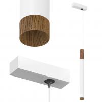 Подвесной светильник SAGITONY E T40 Wooden 100 White