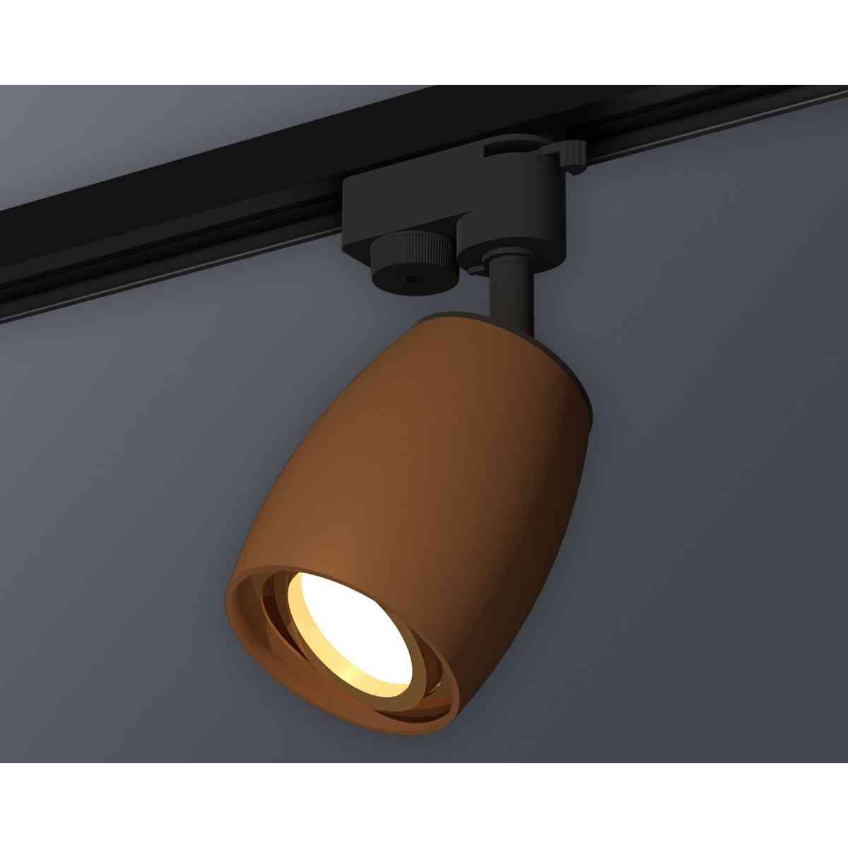 Комплект трекового светильника Ambrella light Track System XT1124004 SCF/PYG кофе песок/золото желтое полированное (A2521, C1124, N7004)