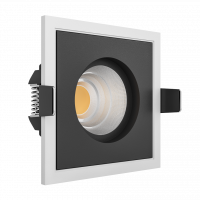Встраиваемый светодиодный светильник LeDron BRUTAL SQ1 White-Black LED