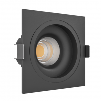 Встраиваемый светодиодный светильник Ledron LEVEL SQ Black LED