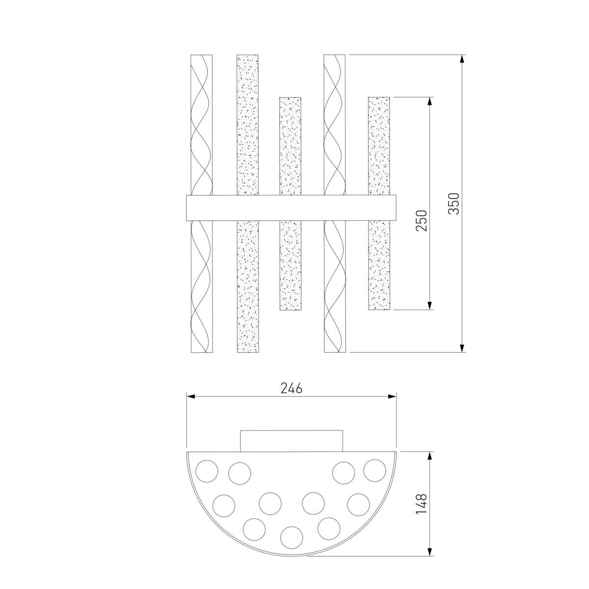 Настенный светильник Bogates Hollis 368/2