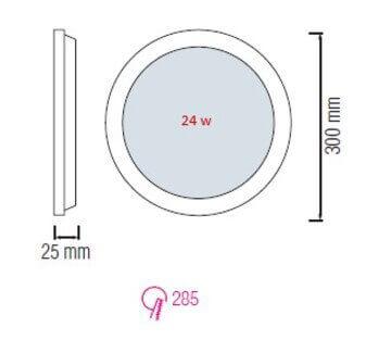 Встраиваемый светодиодный светильник Horoz Slim-24 24W 2700K 056-003-0024 HRZ00002154