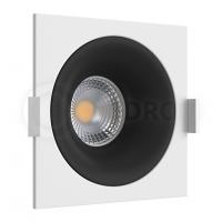 Светильник встраиваемый LeDron MJ1003 SQ White-Black под сменную лампу