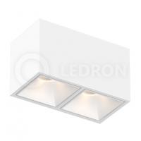 Светильник накладной KUBING 2 White Ledron неповоротный LED