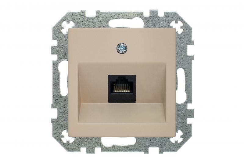Розетка RJ45 Liregus Retro кремовый омбре 29-136