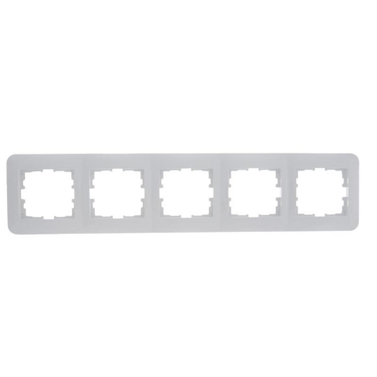 Рамка 5-ая горизонтальная Lezard Karina Life белая 708-0200-150