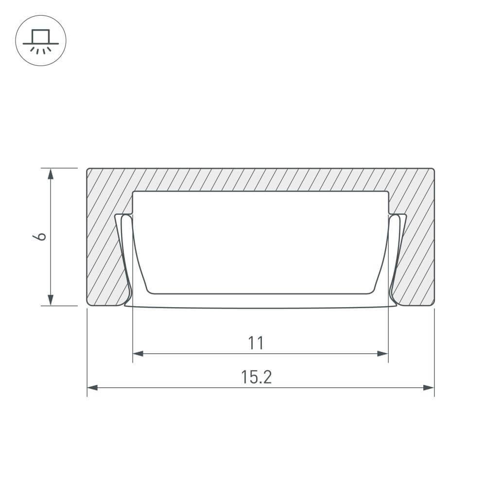Профиль Arlight Mic-3000 Anod 029763