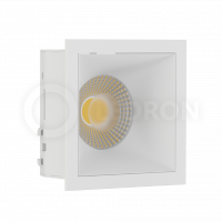 Светильник встраиваемый RISE KIT 1 White LeDron составной под сменную лампу
