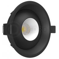 Светильник встраиваемый KRIS IN Black-White LeDron не поворотный LED