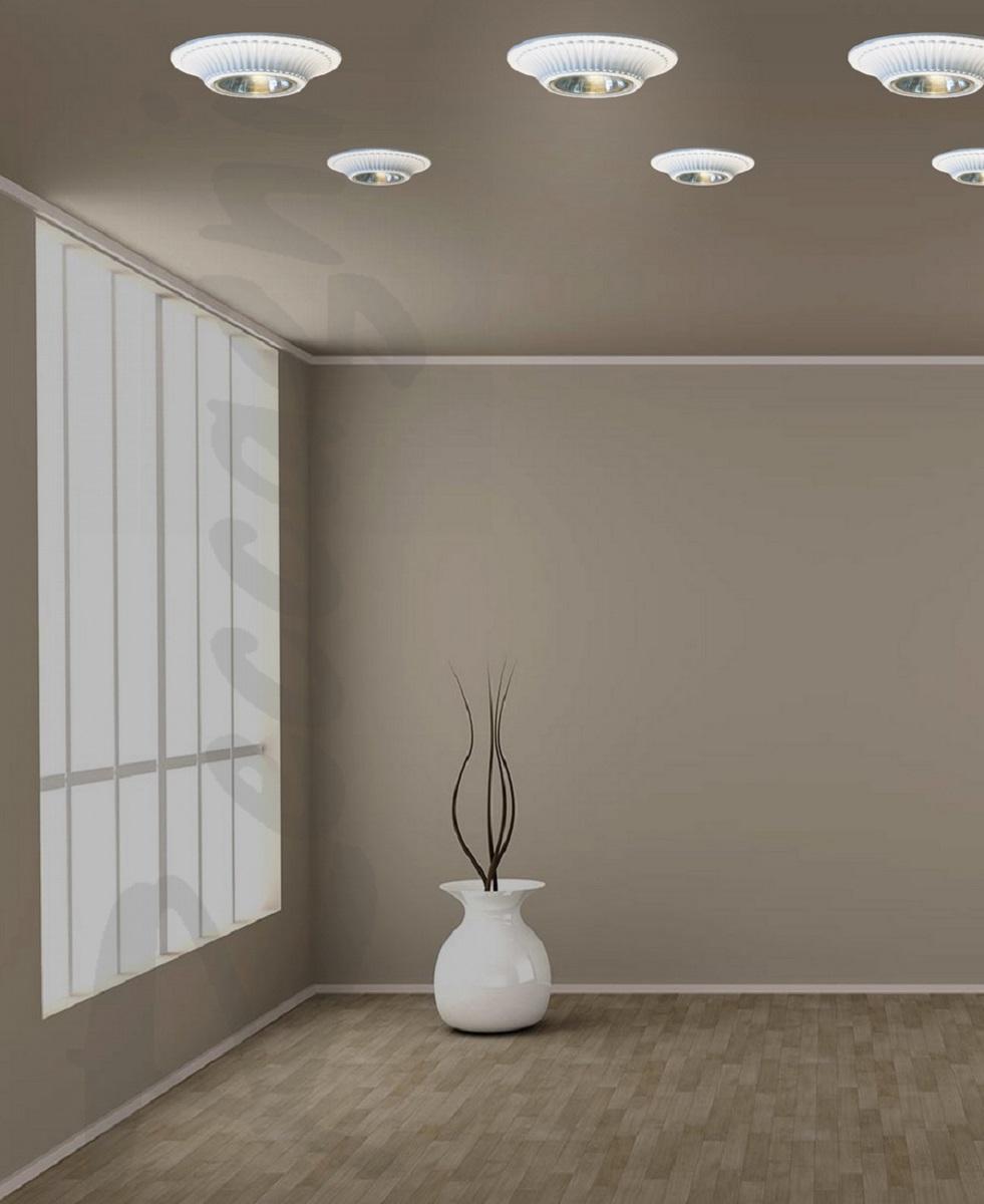 Встраиваемый светильник Reccagni Angelo Spot 1078 Bianco Opaco