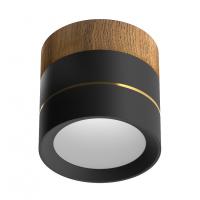 Накладной светильник BARREL MINI Wooden Black