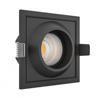 Встраиваемый светодиодный светильник LeDron GIZA SQ Black LED