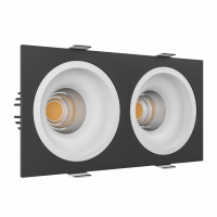 Встраиваемый светодиодный светильник Ledron LEVEL SQ2 Black-White LED