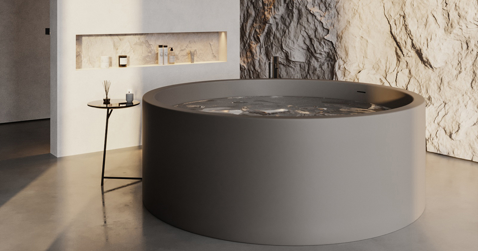 Ванна Salini S-Sense ISOLA 101111GRF 200*200 см, глянец покраска по RAL полностью