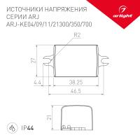 Драйвер Arlight ARJ-KE11350 6-11V 3,9W IP44 0,35A 020173(1)