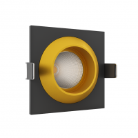 Встраиваемый светодиодный светильник LeDron GIZA MINI SQ Black-Gold LED
