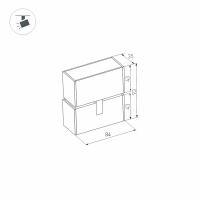 Светильник MAG-LASER-FOLD-45-S84-3W Warm3000 (WH, 15 deg, 24V) (Arlight, IP20 Металл, 3 года)