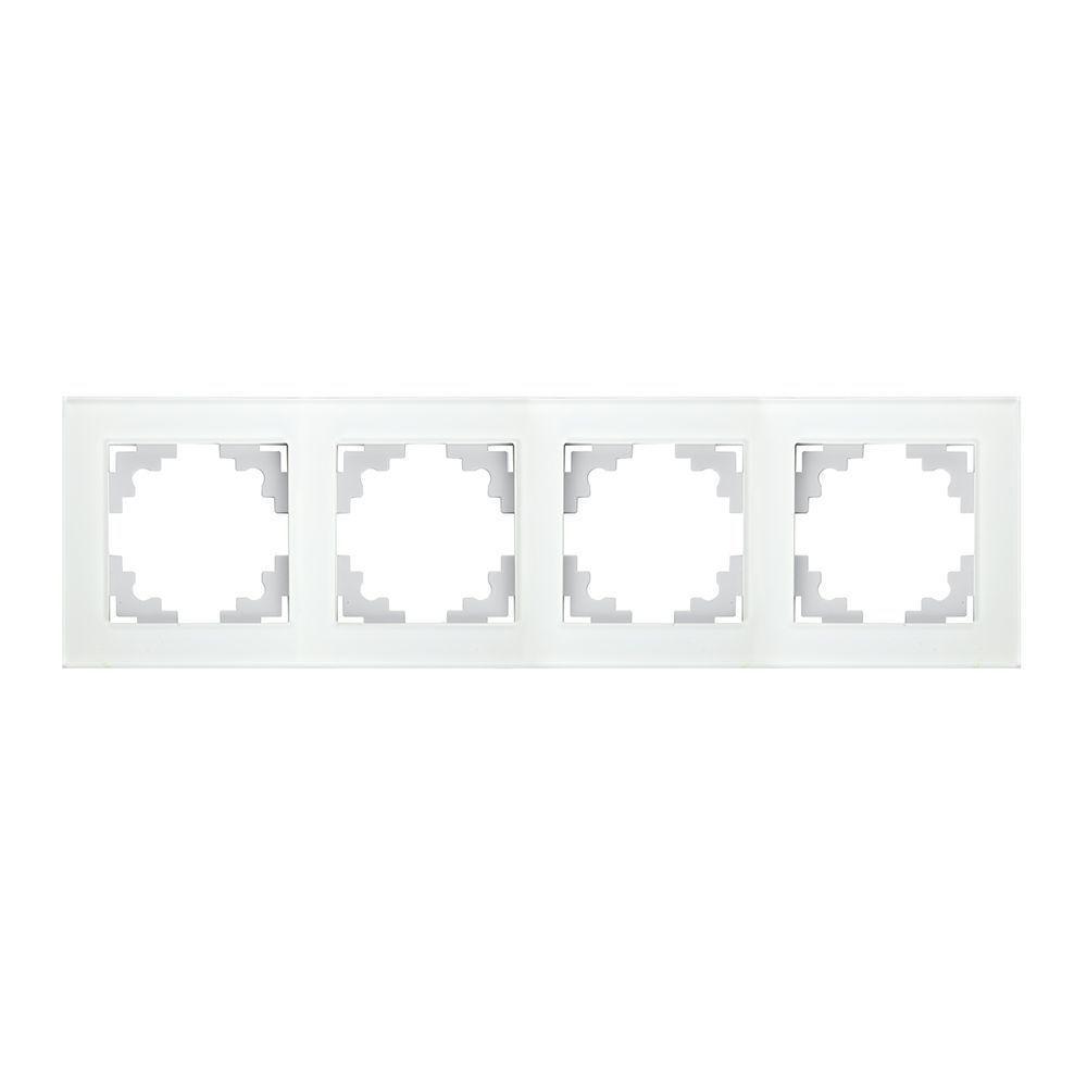 Рамка 4-постовая Stekker Катрин белый GFR00-7004-01 39257