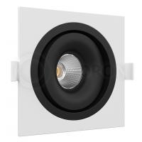 Встраиваемый поворотный светильник Ledron MJ1006 SQ White-Black LED