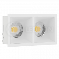 Светильник встраиваемый RISE KIT 2 White LeDron составной под сменную лампу