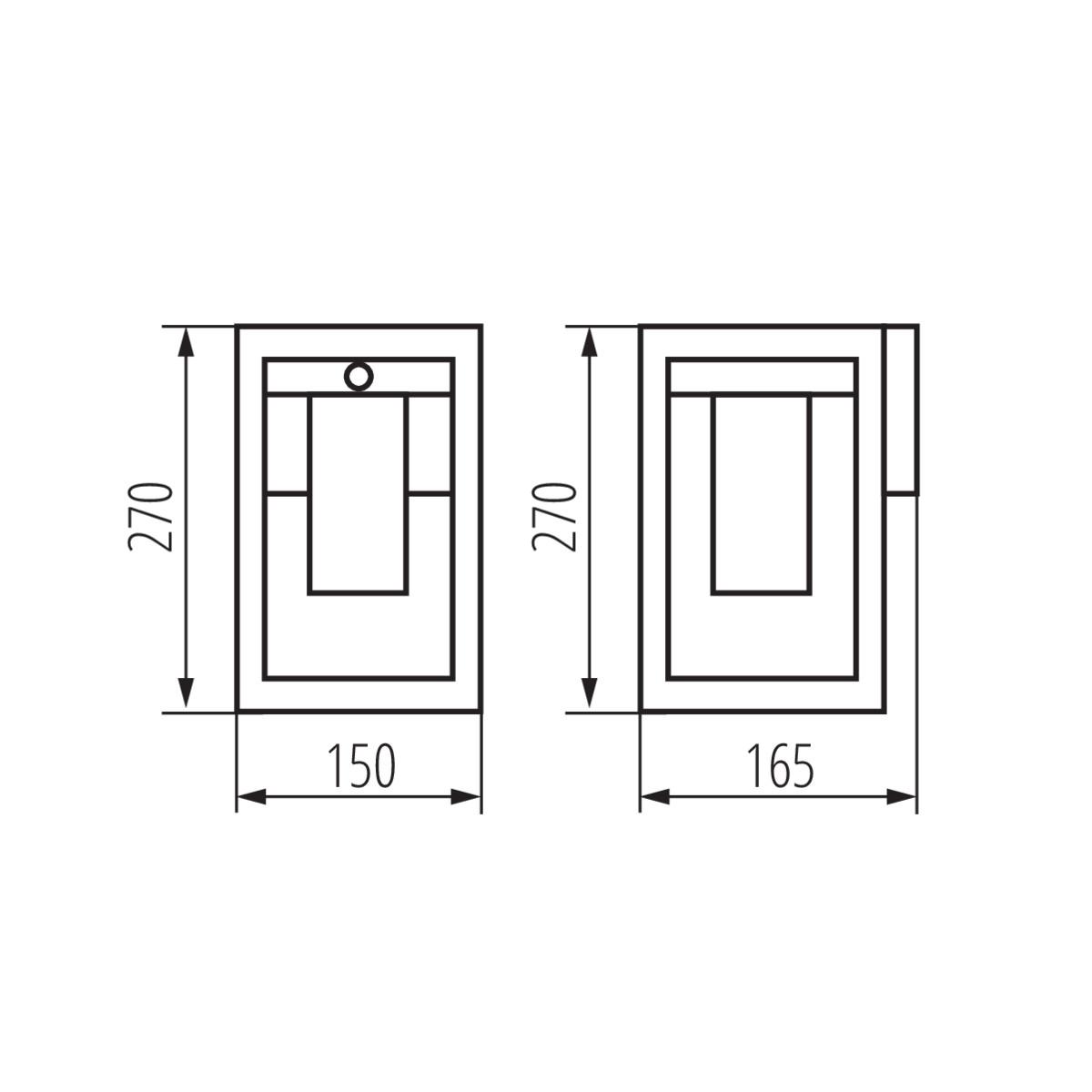Садовый настенный светильник Kanlux VIMO EL 27 SE-BR 34983