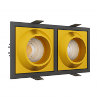 Встраиваемый светодиодный светильник Ledron GIZA SQ2 Black-Gold LED