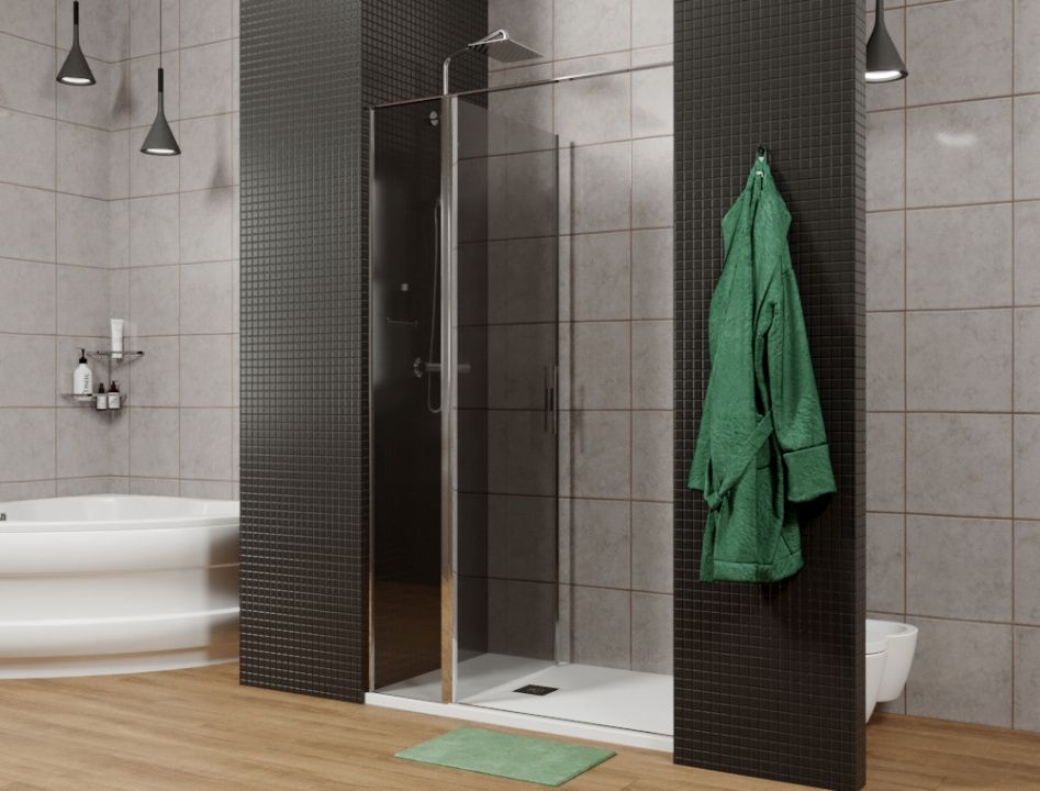 Дверь в нишу  Allen Brau Priority 3.31007.00G 120*200 см, профиль хром/стекло прозрачное