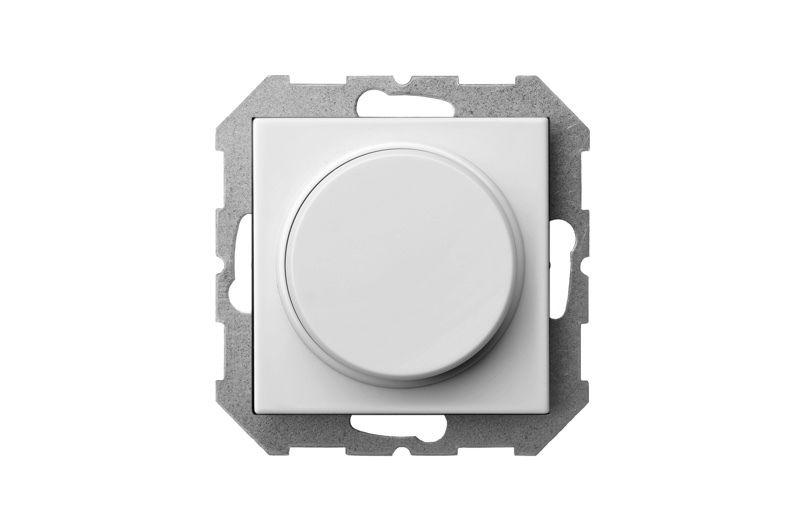 Диммер поворотно-нажимной Liregus Epsilon белый 28-013