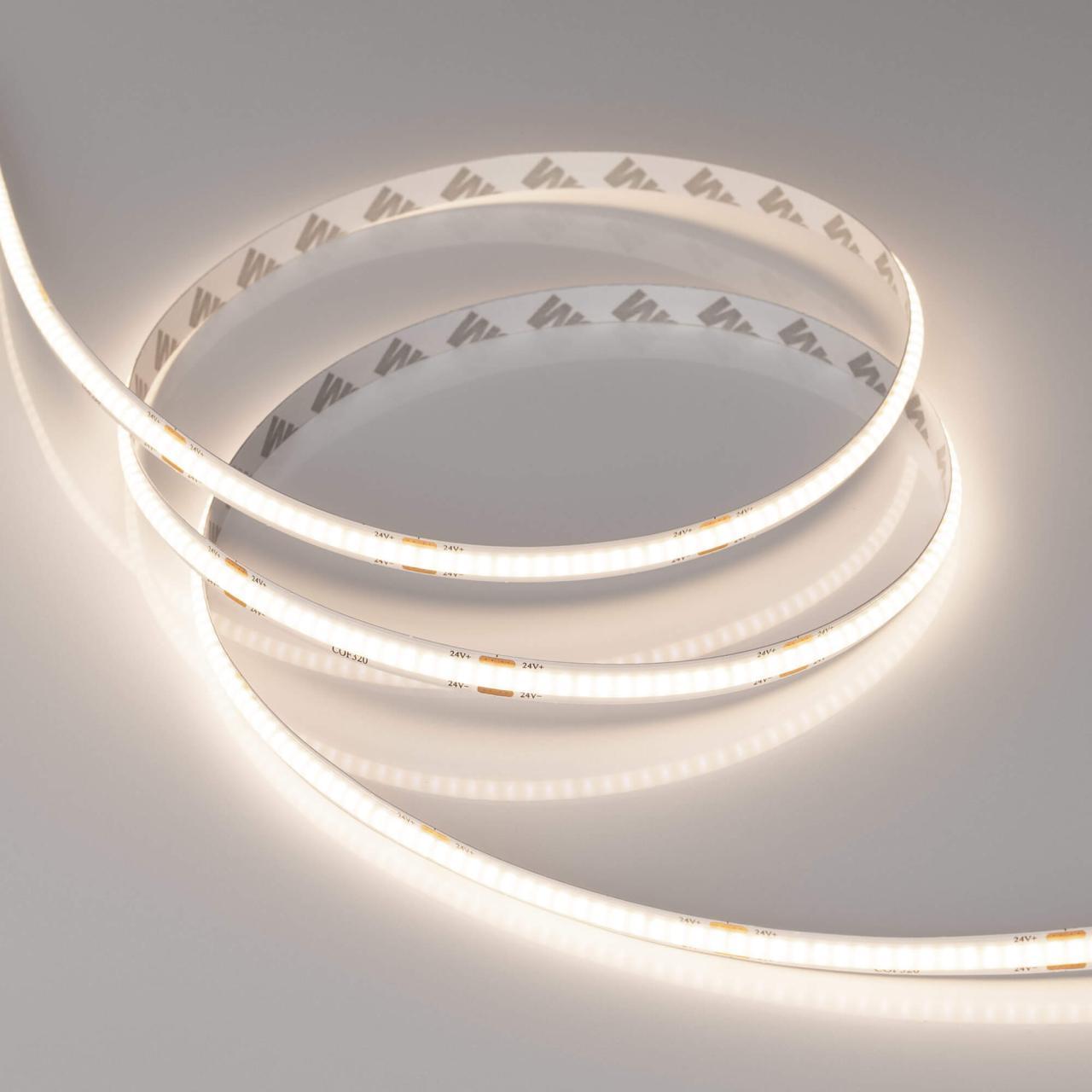 Светодиодная лента Arlight 8W/m 320LED/m COB дневной белый 5M 039021