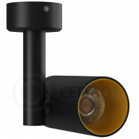 Светильник накладной CSU0609 Black-Gold Ledron поворотный LED