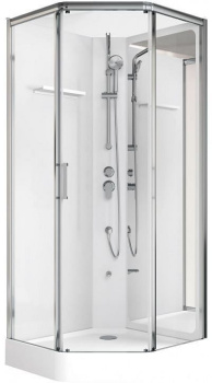 Душевая кабина Aquanet Passion P 2.0 90*90*220 см, профиль хром стекло прозрачное