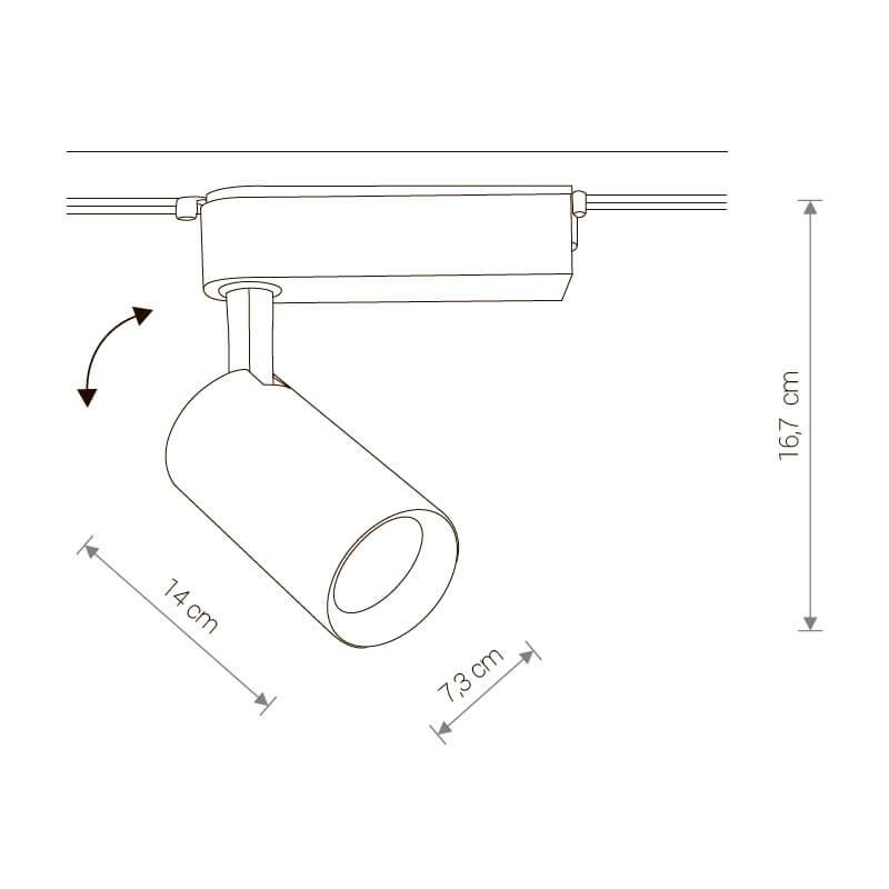 Трековый светодиодный светильник Nowodvorski Profile Iris 9009