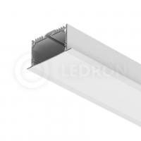 Профиль встраиваемый арт.12955(W) LeDron алюминиевый для светодиодных лент