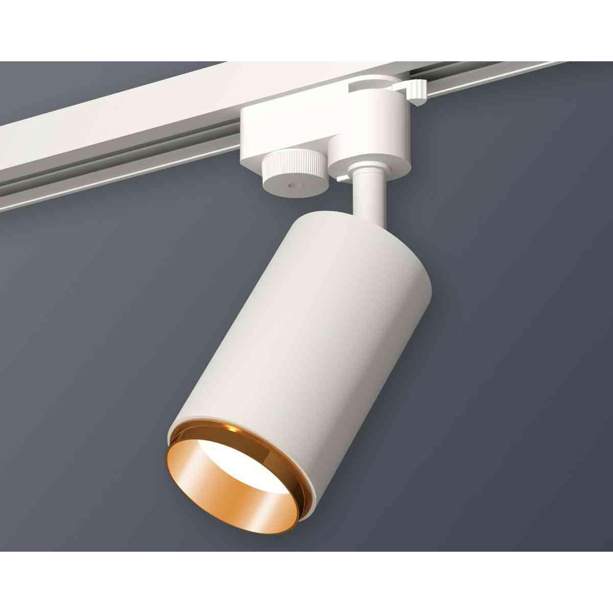 Комплект трекового светильника Ambrella light Track System XT6322044 SWH/PYG белый песок/золото желтое полированное (A2520, C6322, N6124)