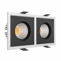 Встраиваемый светодиодный светильник LeDron BRUTAL SQ2 White-Black LED